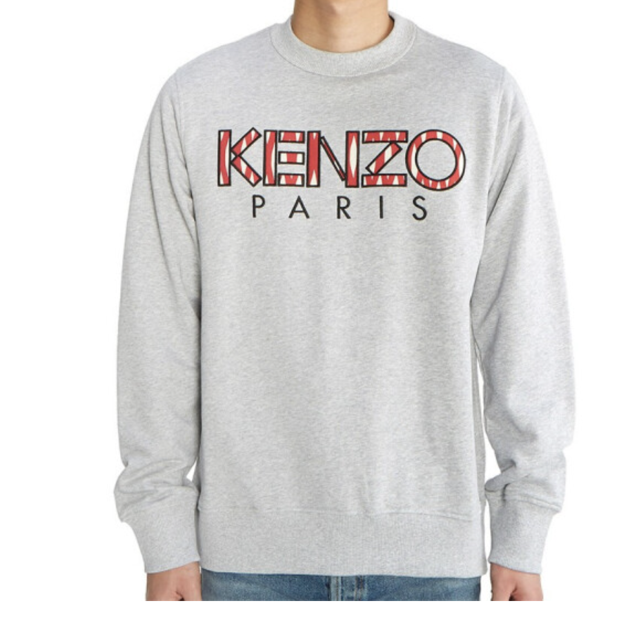 Image 3 of ケンゾーメンズレター柄ラウンドネック長袖Tシャツ  5SW000-201 4MD 94 グレー